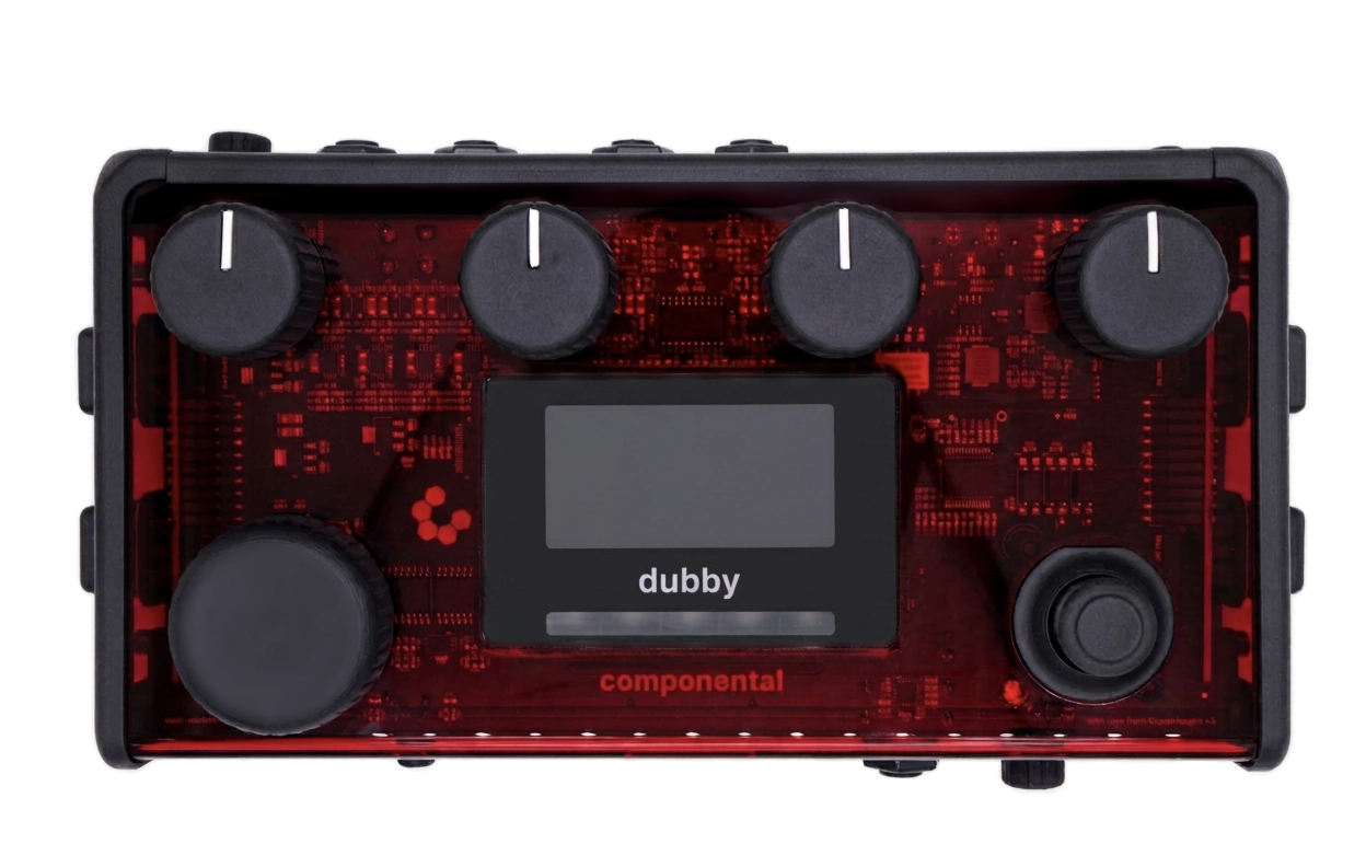 Dubby - transparent music multi-tool, top-down view